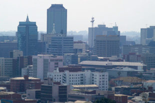 Centrum Harare - hlavního města Zimbabwe
