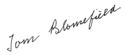 Podpis Tom Blomefield