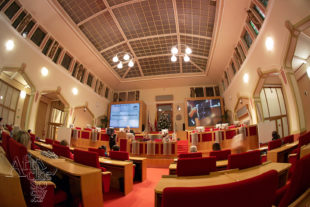 Vánoční benefice pro Guineu – dražba probíhala v hlavním sále pražského magistrátu