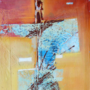 David Chinyama: obraz Kříž | Zimbabwské malířství