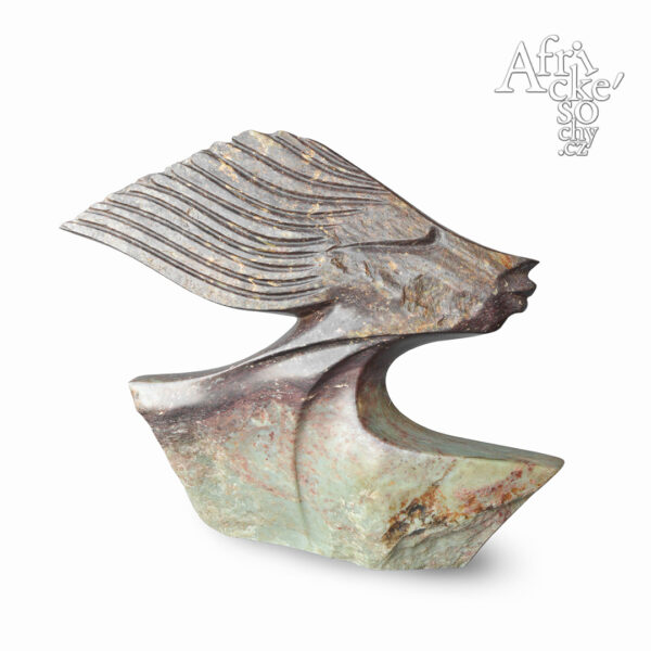 Lovemore Bonjisi: socha Dívka s vyčesanými vlasy