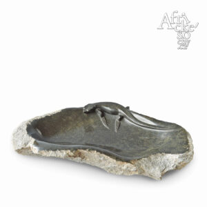 Cloudious Muhomba: socha Ještěrka | Sochy z kamene na prodej